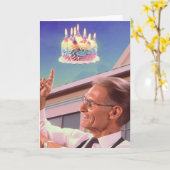 重力に耐える誕生日カード カード (黄色い花)