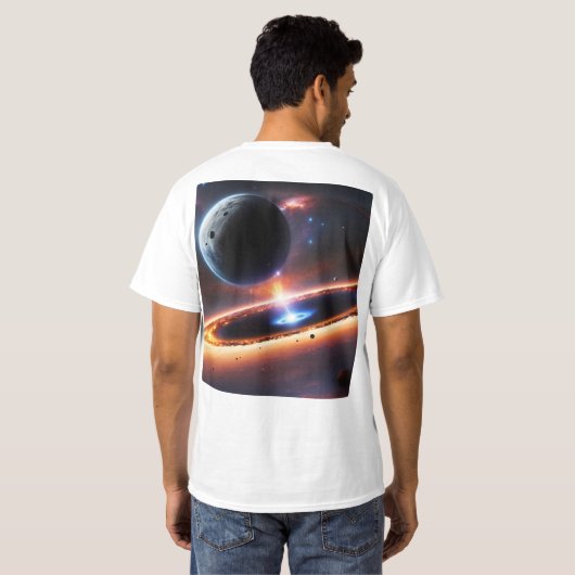 「重力に逆らう宇宙の冒険」 Tシャツ (裏面フル)