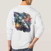 重力のパス – 宇宙航海Tシャツ Tシャツ (裏面)