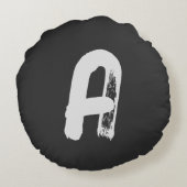 重力の冬(イニシャル付) ラウンドクッション (裏面)