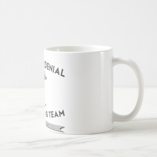 重力の否定の崖のダイビングのチーム コーヒーマグカップ (右)