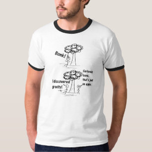 重力の発見 Tシャツ