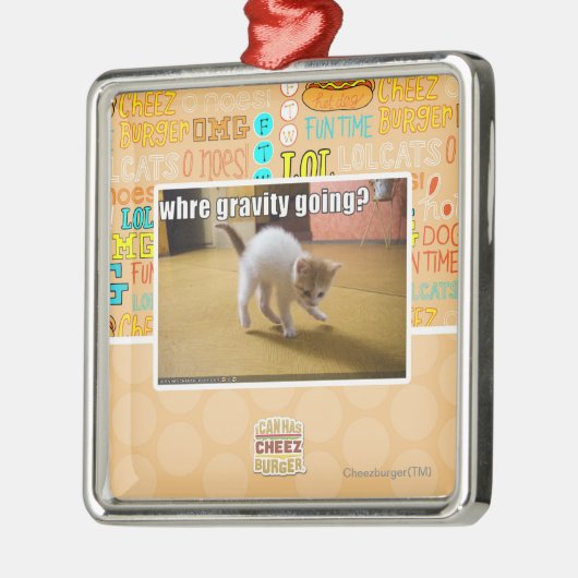 重力の行くことか。 メタルオーナメント (左)