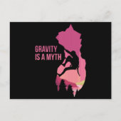 重力は神話のおもしろい登山贈り物 ポストカード (正面)