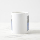 重力は神話の石の壁の登山です コーヒーマグカップ (中央)
