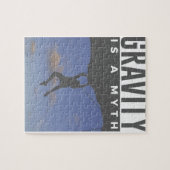 重力は神話の石の壁の登山です ジグソーパズル (横)