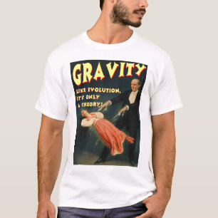 重力は進化を理論だけ好みます Tシャツ