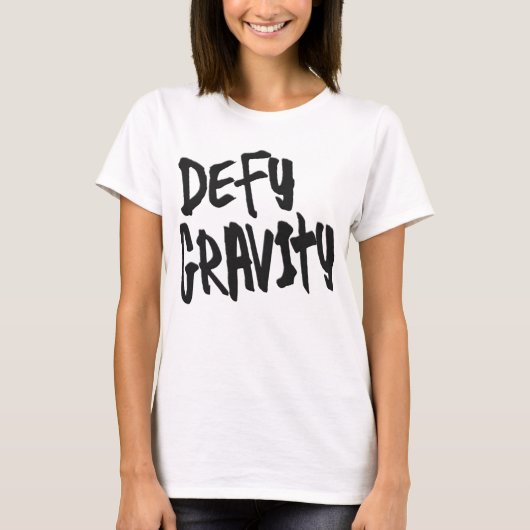 重力インスピレーショ前向きンtシャツデザインを損なう tシャツ (正面)