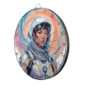 重力ドリフト：宇宙飛行士Tシャツデザイン ダーツボード (正面右)