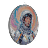 重力ドリフト：宇宙飛行士Tシャツデザイン ダーツボード (正面左)