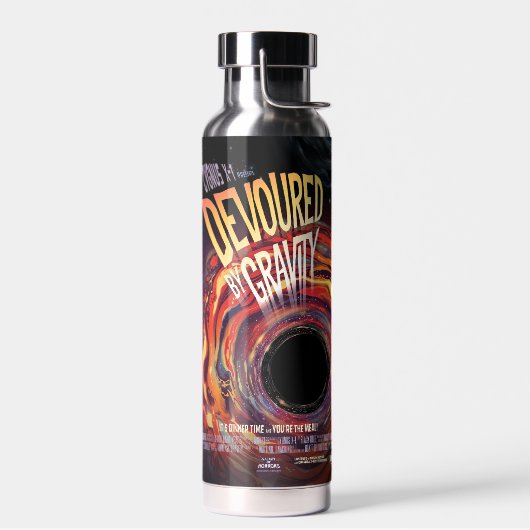 重力ハロウィーンホールブラックホラーによって食い尽くす ウォーターボトル (左面)