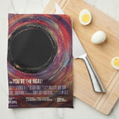 重力ハロウィーンホールブラックホラーによって食い尽くす キッチンタオル (四つ折り)