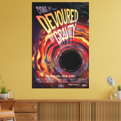 重力ハロウィーンホールブラックホラーによって食い尽くす キャンバスプリント (インサイチュ (リビング))