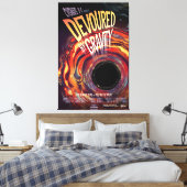 重力ハロウィーンホールブラックホラーによって食い尽くす キャンバスプリント (インサイチュ (寝室))