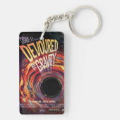 重力ハロウィーンホールブラックホラーによって食い尽くす キーホルダー (裏面)