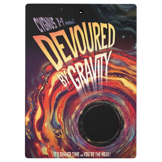 重力ハロウィーンホールブラックホラーによって食い尽くす クリップボード (裏面)