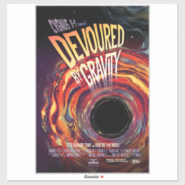 重力ハロウィーンホールブラックホラーによって食い尽くす シール