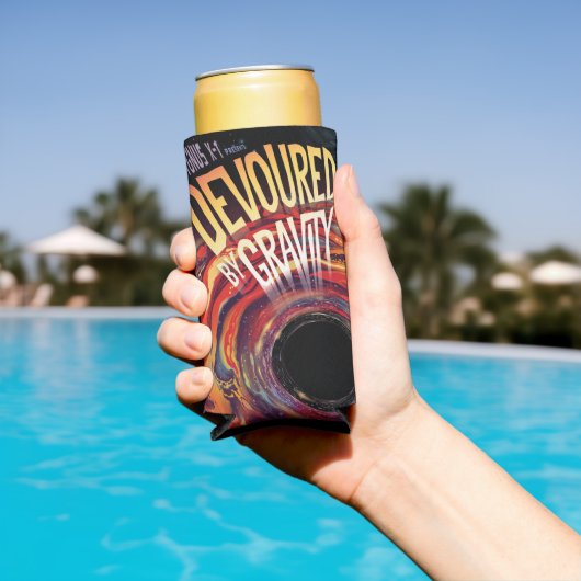 重力ハロウィーンホールブラックホラーによって食い尽くす スリム缶クーラー (インサイチュ プール)