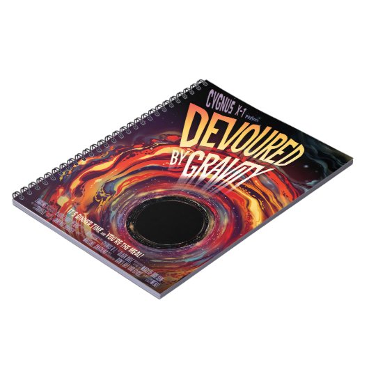 重力ハロウィーンホールブラックホラーによって食い尽くす ノートブック (左側)