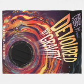 重力ハロウィーンホールブラックホラーによって食い尽くす フリースブランケット (正面(横))