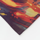 重力ハロウィーンホールブラックホラーによって食い尽くす フリースブランケット (角)