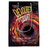 重力ハロウィーンホールブラックホラーによって食い尽くす ミディアムペーパーバッグ (裏面)