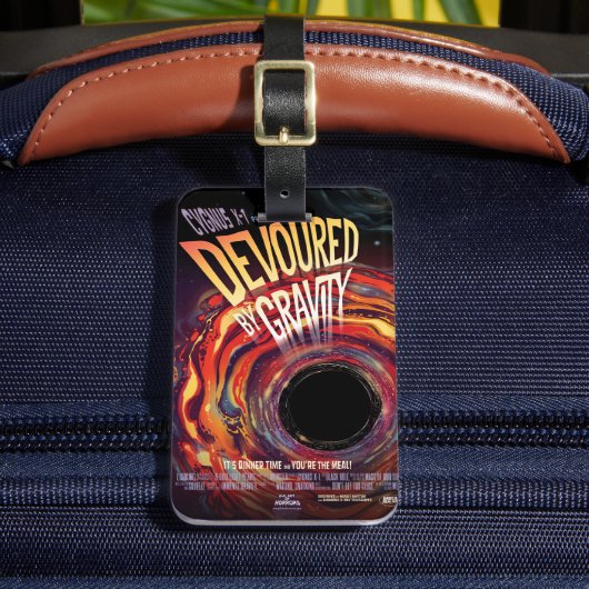 重力ハロウィーンホールブラックホラーによって食い尽くす ラゲッジタグ (正面インサイチュ2)