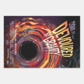 重力ハロウィーンホールブラックホラーによって食い尽くす ラッピングペーパーシート (正面2)