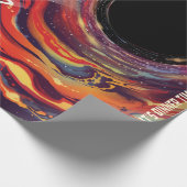 重力ハロウィーンホールブラックホラーによって食い尽くす ラッピングペーパー (角)