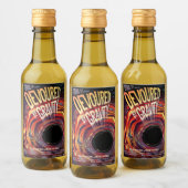 重力ハロウィーンホールブラックホラーによって食い尽くす ワインラベル (ボトル)