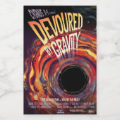 重力ハロウィーンホールブラックホラーによって食い尽くす ワインラベル (シングルラベル)