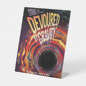 重力ハロウィーンホールブラックホラーによって食い尽くす 台座サイン (正面)