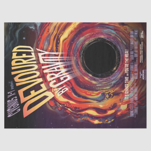 重力ハロウィーンホールブラックホラーによって食い尽くす 薄葉紙 (正面)