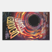 重力ハロウィーンホールブラックホラーによって食い尽くす 長方形シール (正面)