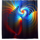 重力ブルーシフト シャワーカーテン (正面)