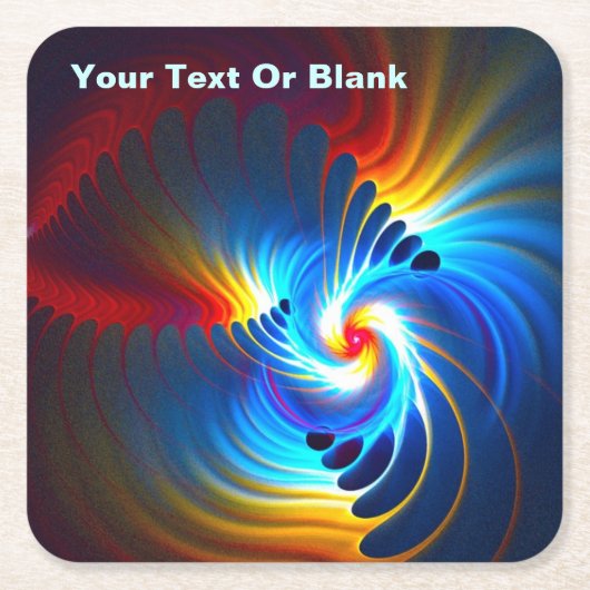 重力ブルーシフト スクエアペーパーコースター (正面)