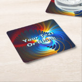 重力ブルーシフト スクエアペーパーコースター (アングル)