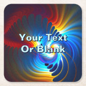 重力ブルーシフト スクエアペーパーコースター (正面)