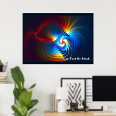 重力ブルーシフト ポスター (ホームオフィス)