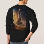 重力モードオンスタイリッシュ- & はっきりしたT型 Tシャツ (裏面)