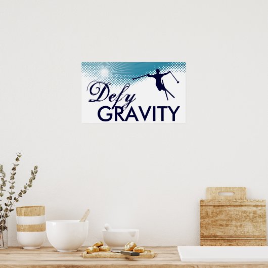 重力式スキーを禁止する ポスター (キッチン)