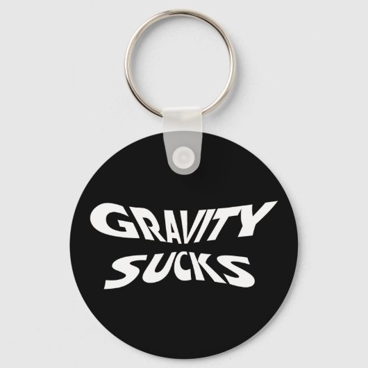 重力最低 – 物理おもしろい科学ユーモア キーホルダー (正面)