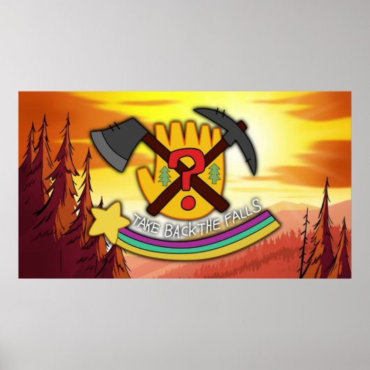 重力滝が滝を取り戻す ポスター (正面)