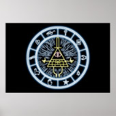 重力滝Bill Cipher Wheel ポスター (正面)
