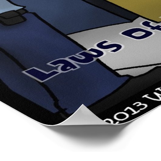 重力破壊法ポスタおもしろいー ポスター (角)