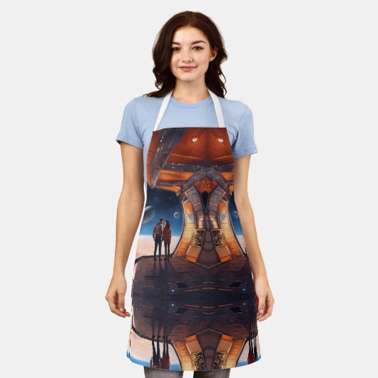 🚀重力航海 エプロン (着用した状態)