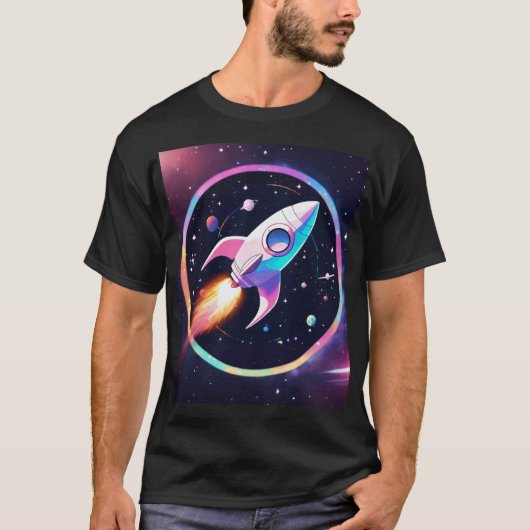 重力軌道宇宙船ロゴTシャツ Tシャツ (正面)