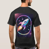 重力軌道宇宙船ロゴTシャツ Tシャツ (裏面)