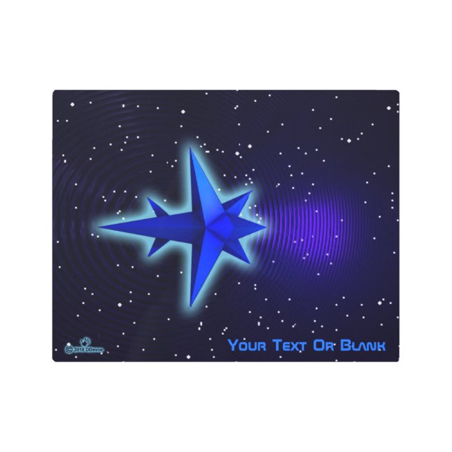 重力駆動探査機 メタルプリント (正面)