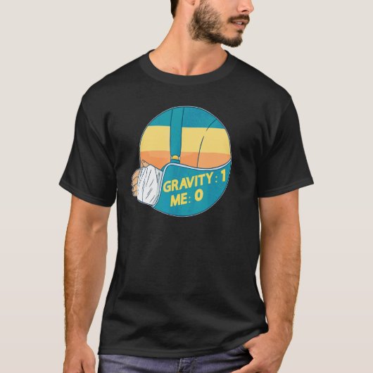 重力1 私0 腕骨折2 Tシャツ (正面)
